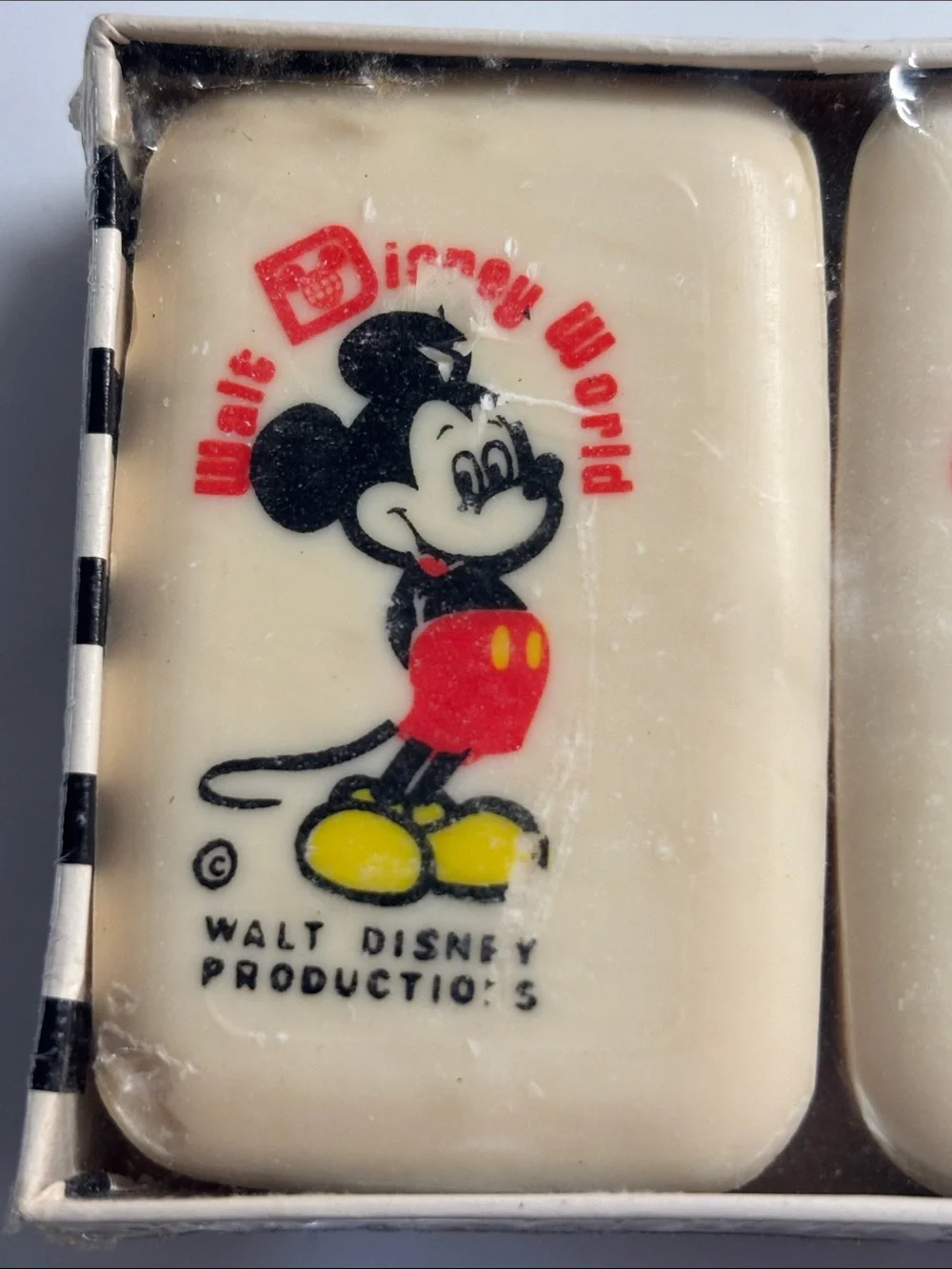 1970’s Walt Disney World Mickey Mouse Soap Bar Trio